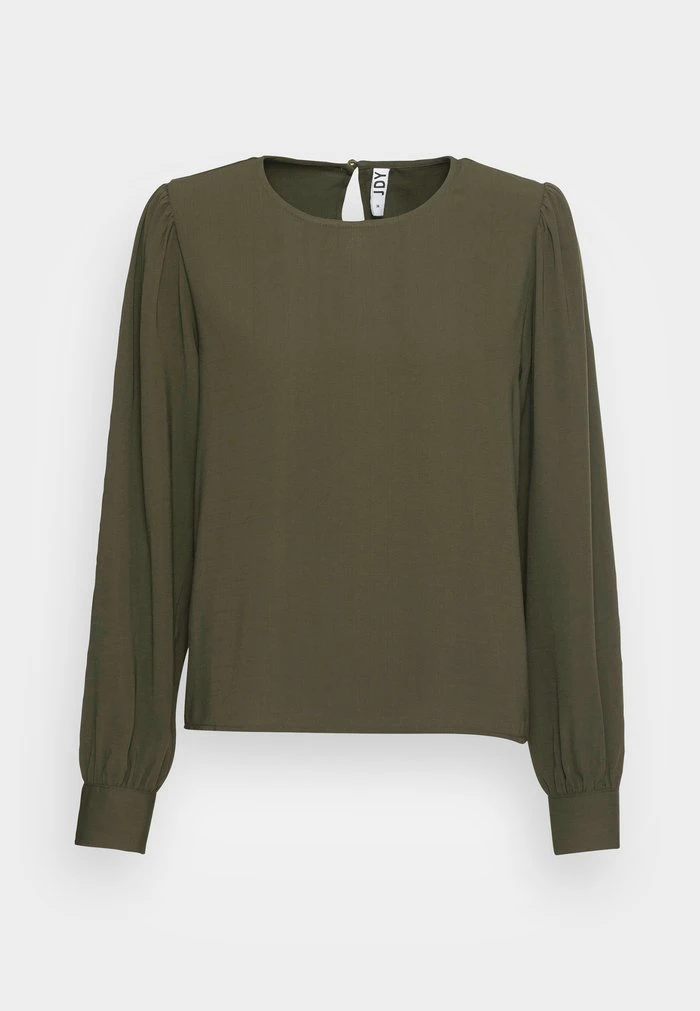 JDY SELINA - T-shirt à Manches Longues - Khaki 4 JDY SELINA - T-shirt à Manches Longues - Khaki – Image 4