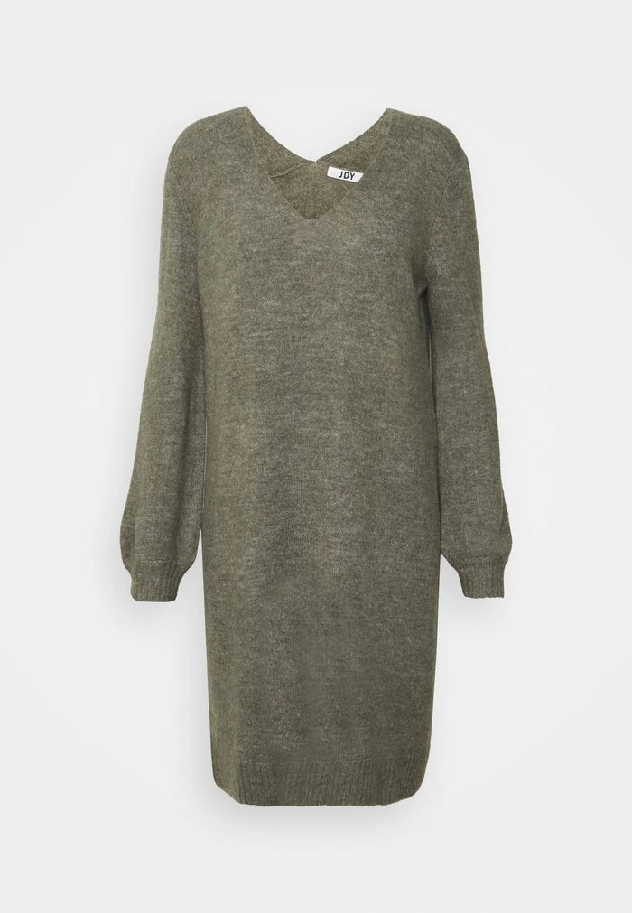 JDYELANORA V NECK DRESS - Robe Pull - Kalamata 4 JDYELANORA V NECK DRESS - Robe Pull - Kalamata – Image 4