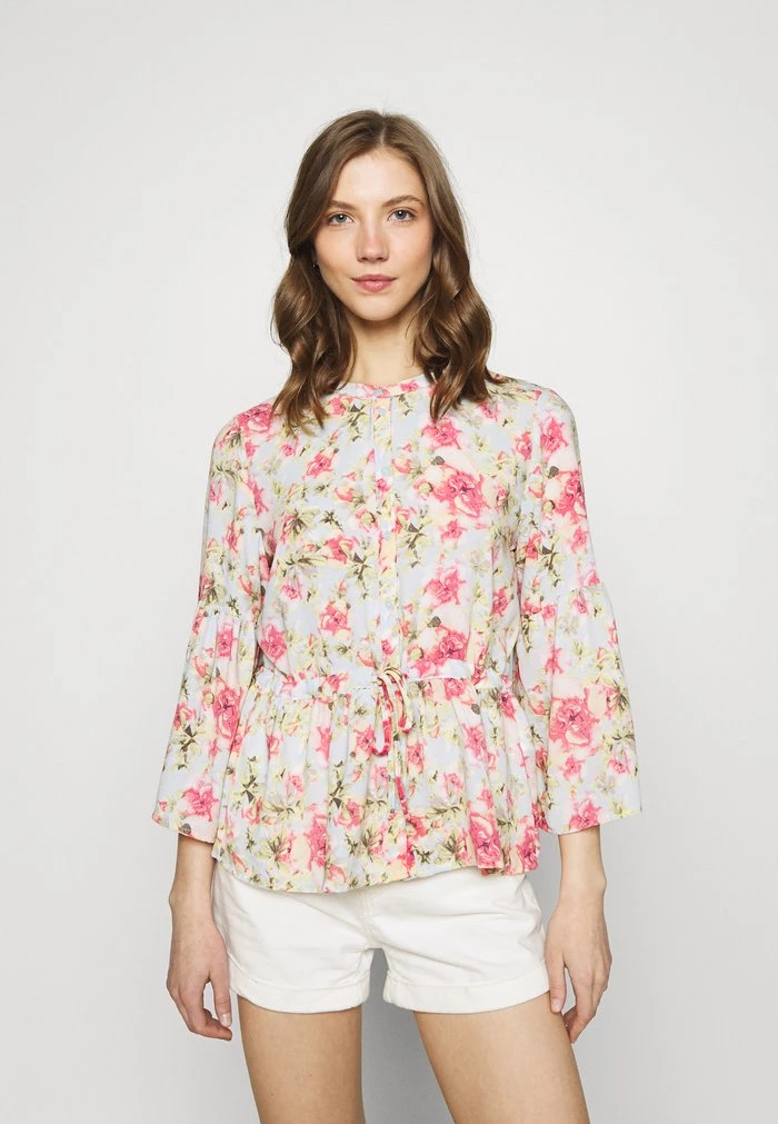 JDYDAISY PLACKET - T-shirt à Manches Longues - Blue 1 JDYDAISY PLACKET - T-shirt à Manches Longues - Blue