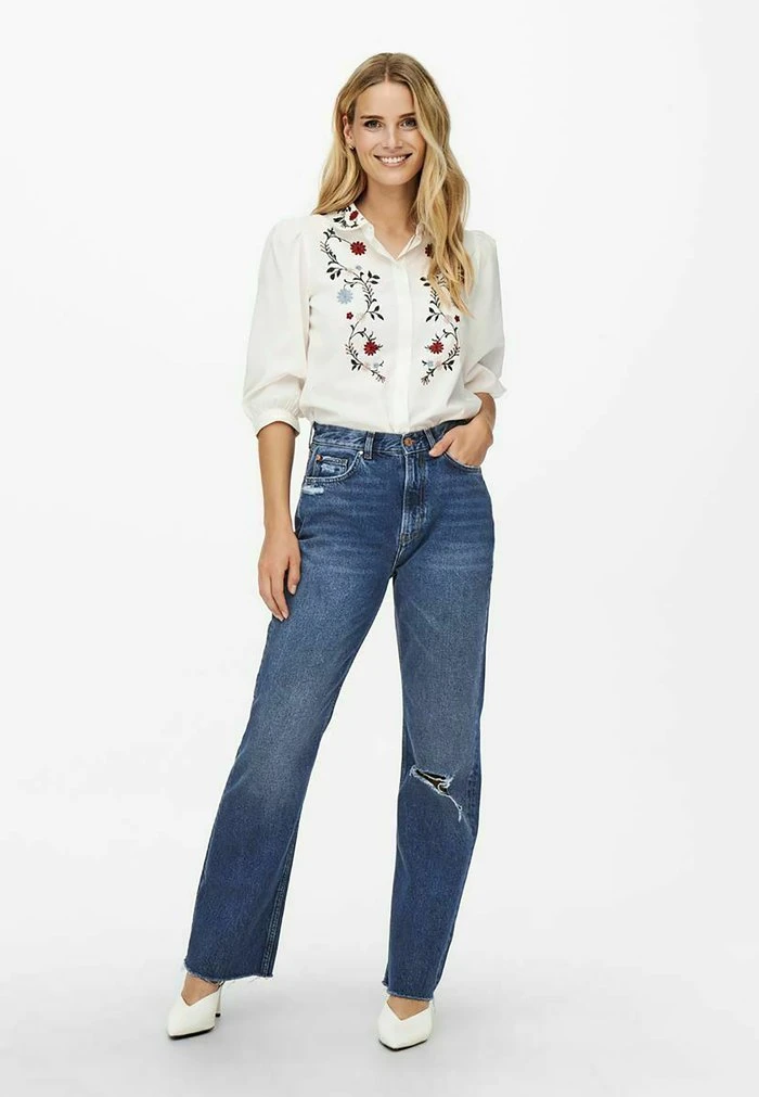 JDYDICHTE LIFE HW WIDE - Jean Boyfriend - Dark Blue Denim 2 JDYDICHTE LIFE HW WIDE - Jean Boyfriend - Dark Blue Denim – Image 2