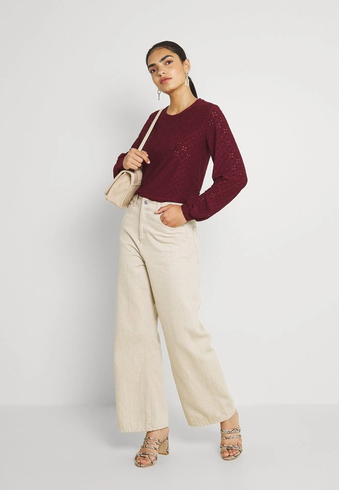 JDYCATHINKA BELLSLEEVE - T-shirt à Manches Longues - Windsor Wine 2 JDYCATHINKA BELLSLEEVE - T-shirt à Manches Longues - Windsor Wine – Image 2