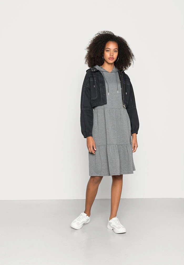 JDYMARY DRESS - Robe De Jour - Dark Grey Melange 2 JDYMARY DRESS - Robe De Jour - Dark Grey Melange – Image 2