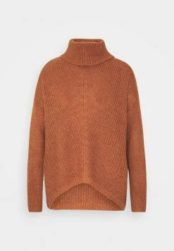 JDYNAGEEM MEGAN ROLLNECK - Pullover - Brown/black