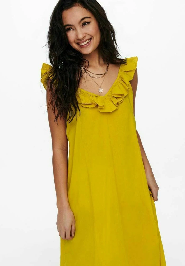 JDY Robe De Jour - Lemon Curry 4 JDY Robe De Jour - Lemon Curry – Image 4