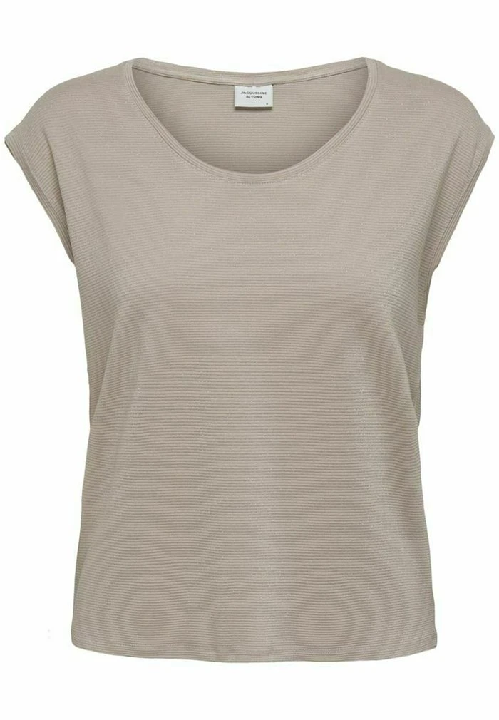 JDY LUREX - T-shirt Basique - Chateau Gray 5 JDY LUREX - T-shirt Basique - Chateau Gray – Image 5