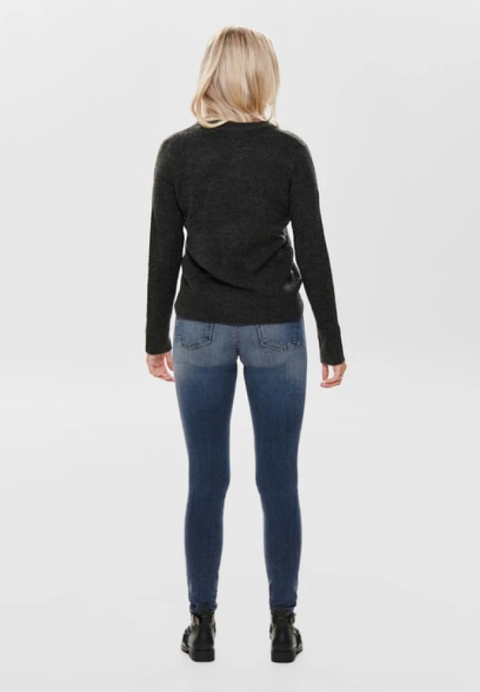JDY Pullover - Dark Grey Melange 3 JDY Pullover - Dark Grey Melange – Image 3