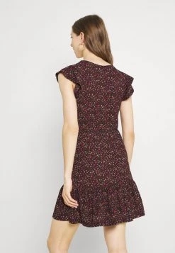 JDYGITTE SVAN CAPSLEEVE DRESS - Robe De Jour - Black/pink -JDY Soldes Magasin e2b11f48bbd3487fb9e9e6f518dbad1f