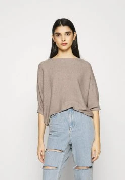 JDY BEHAVE BATSLEEVE - Pullover - Simply Taupe Melange