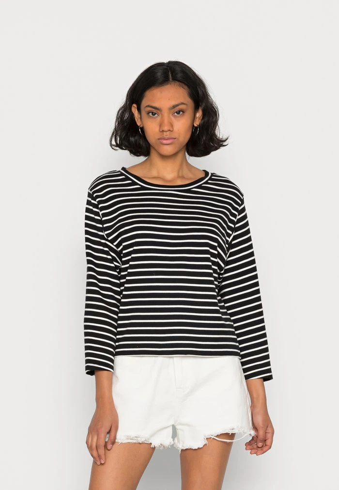 JDYMAGGIE - T-shirt à Manches Longues - Black/antique White 1 JDYMAGGIE - T-shirt à Manches Longues - Black/antique White