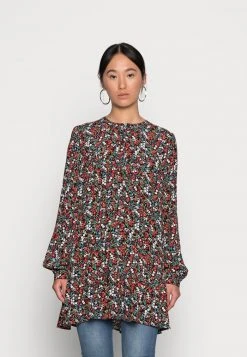 JDY MUNTE LONG - Robe De Jour - Black Vibrant Multicolor
