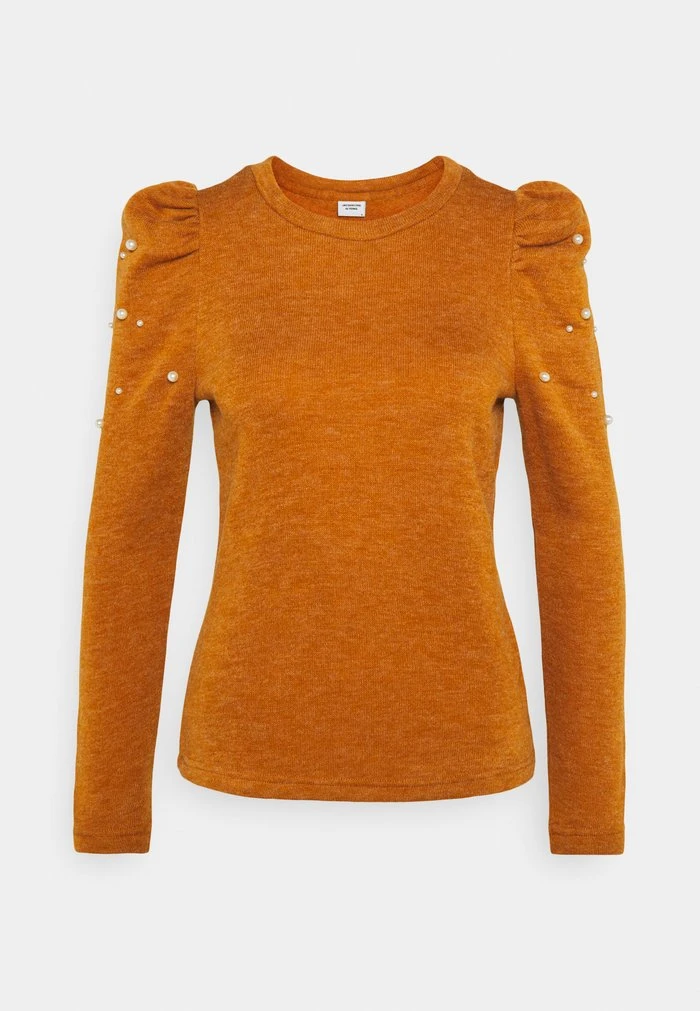 JDYMIE PEARL PUFF SLEEVE - Pullover - Leather Brown 1 JDYMIE PEARL PUFF SLEEVE - Pullover - Leather Brown