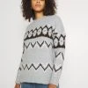 JDYSHANTEL - Pullover - Light Grey Melange/java/cloud Dancer