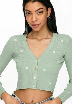 JDY BESTICKTE - Gilet - Frosty Green -JDY Soldes Magasin e9b055f274f6473496665c752c728c05