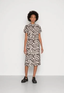 JDYCAMILLE ELLY LIFE DRESS - Robe De Jour - White Sand Black Zebra