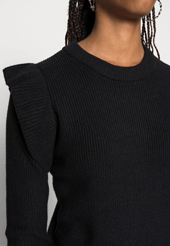 JDY WILLA FRILL DRESS - Robe Pull - Black 5 JDY WILLA FRILL DRESS - Robe Pull - Black – Image 5