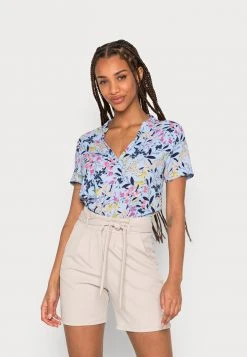 JDYLOTUS V NECK TOP - T-shirt Basique - Brunnera Blue