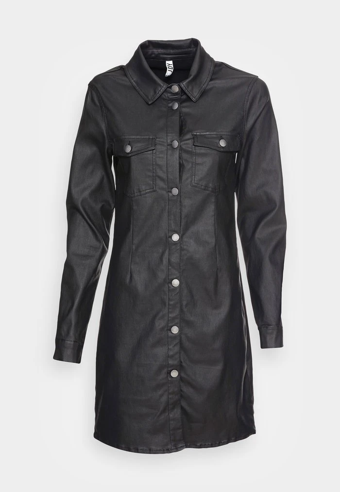 JDYNEWTHUNDER COATED DRESS - Robe De Jour - Black 4 JDYNEWTHUNDER COATED DRESS - Robe De Jour - Black – Image 4