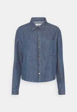 JDYPOPPY LIFE RAW HEM SHIRT - Chemisier - Medium Blue Denim