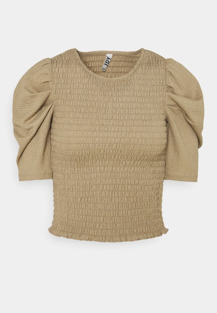 JDYBADILLE 2/4 SMOCK TOP - T-shirt Imprimé - Dune 1 JDYBADILLE 2/4 SMOCK TOP - T-shirt Imprimé - Dune