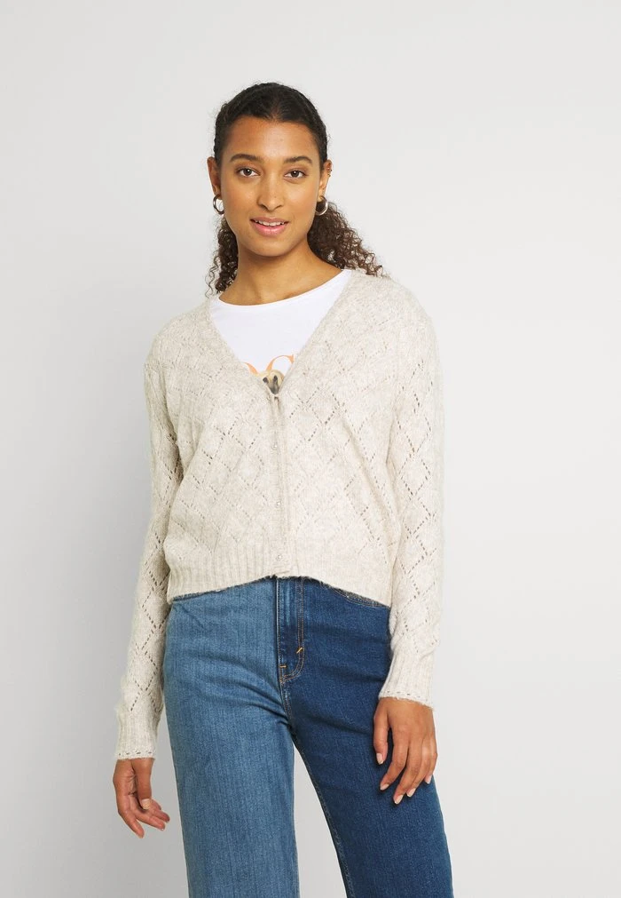 JDYAVIL SHORT CARDIGAN - Gilet - Chateau Gray 1 JDYAVIL SHORT CARDIGAN - Gilet - Chateau Gray