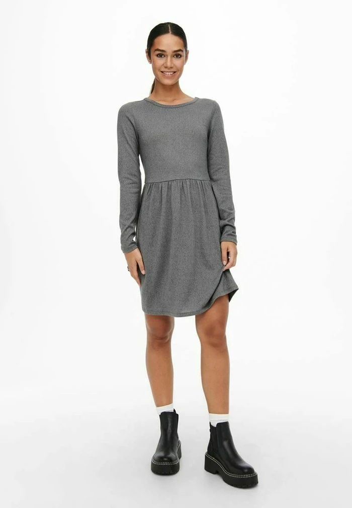 JDYTONSY - Robe Pull - Dark Grey Melange 2 JDYTONSY - Robe Pull - Dark Grey Melange – Image 2