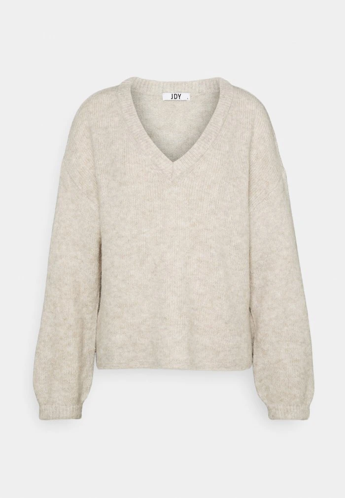 JDYPHILINA V NECK - Pullover - Chateau Gray Melange 5 JDYPHILINA V NECK - Pullover - Chateau Gray Melange – Image 5