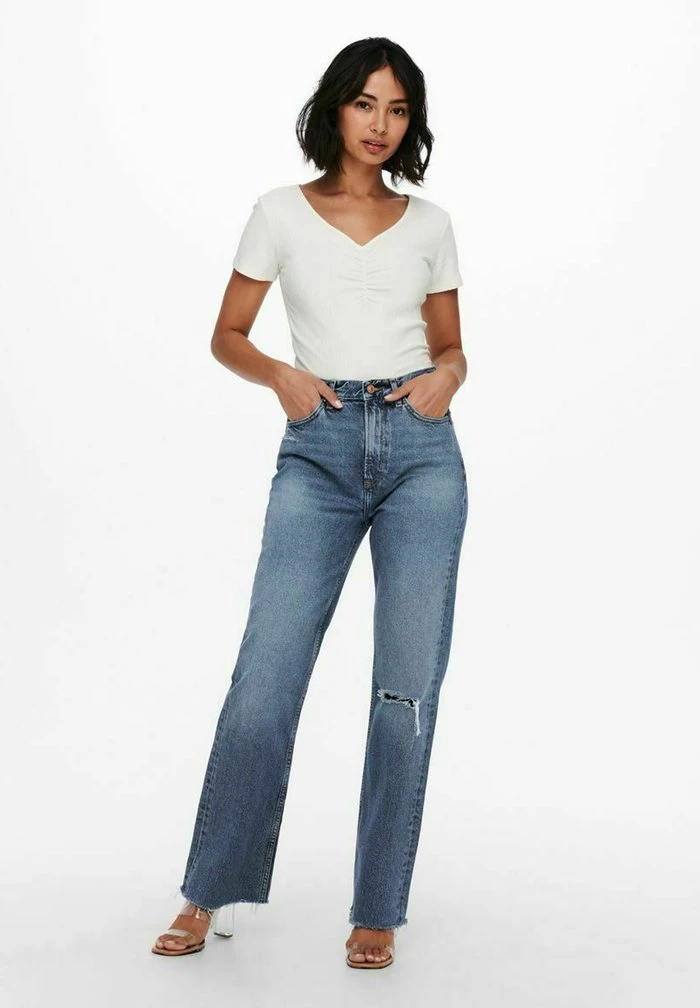 JDY Jean Flare - Medium Blue Denim 2 JDY Jean Flare - Medium Blue Denim – Image 2