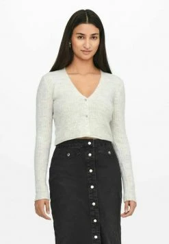 JDY EINFARBIGE - Gilet - Cloud Dancer