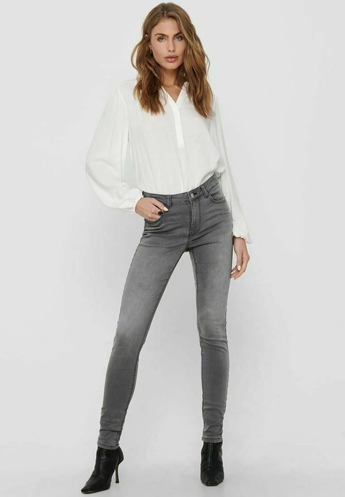 JDY NEW NIKKI LIFE HIGH - Jeans Skinny - Light Grey Denim 2 JDY NEW NIKKI LIFE HIGH - Jeans Skinny - Light Grey Denim – Image 2