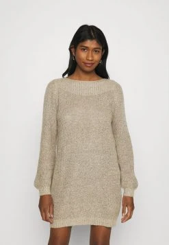 JDYWHITNEY MEGAN BOAT DRESS - Robe Pull - Beige
