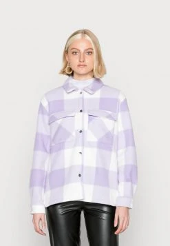 JDYHOLLY CHECK SHORT SHACKET - Veste Légère - Lavender