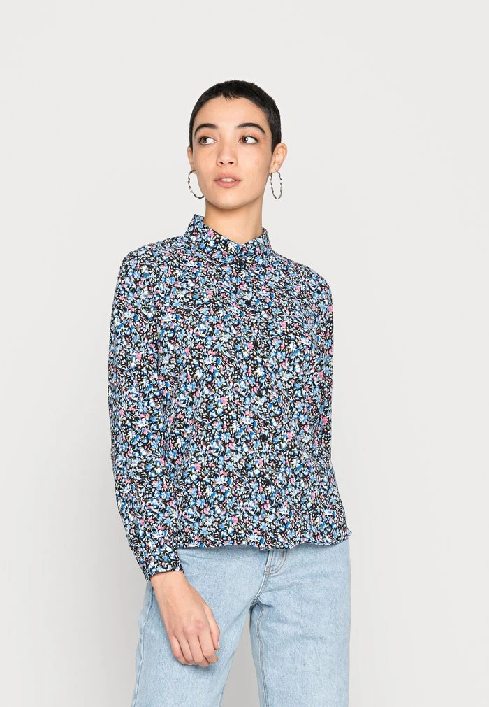 JDYBROOKE - Chemisier - Black/powder Blue 1 JDYBROOKE - Chemisier - Black/powder Blue