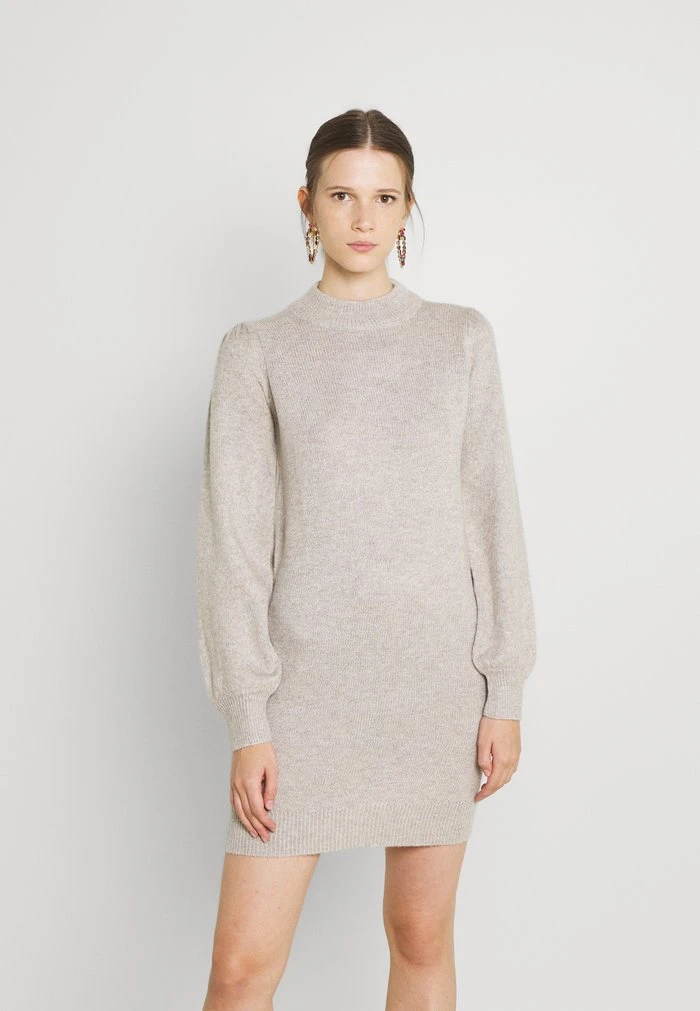 JDY HIGH NECK KNT NOOS - Robe Fourreau - Chateau Gray 1 JDY HIGH NECK KNT NOOS - Robe Fourreau - Chateau Gray