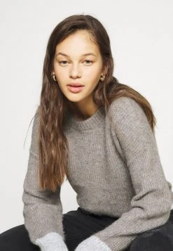 JDYHUDSON LIFE - Pullover - Mottled Beige -JDY Soldes Magasin f9836f3d3fa04a40b15526888b163485