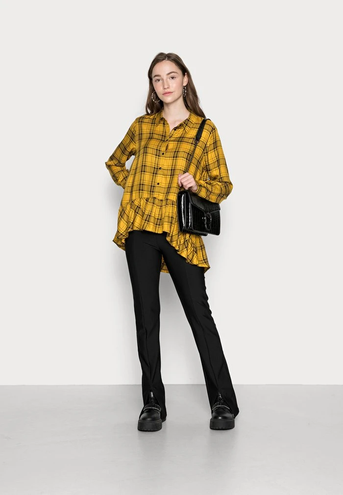 JDYSTAY HIGH LOW SOLID - Chemisier - Harvets Gold 2 JDYSTAY HIGH LOW SOLID - Chemisier - Harvets Gold – Image 2