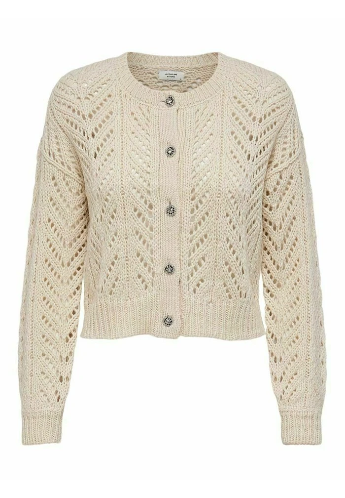 JDY STRICKJACKE STRUKTURIERTER - Gilet - Off-white 1 JDY STRICKJACKE STRUKTURIERTER - Gilet - Off-white