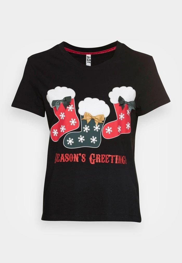 JDYCALLIE LIFE X MAS - T-shirt Imprimé - Black 4 JDYCALLIE LIFE X MAS - T-shirt Imprimé - Black – Image 4