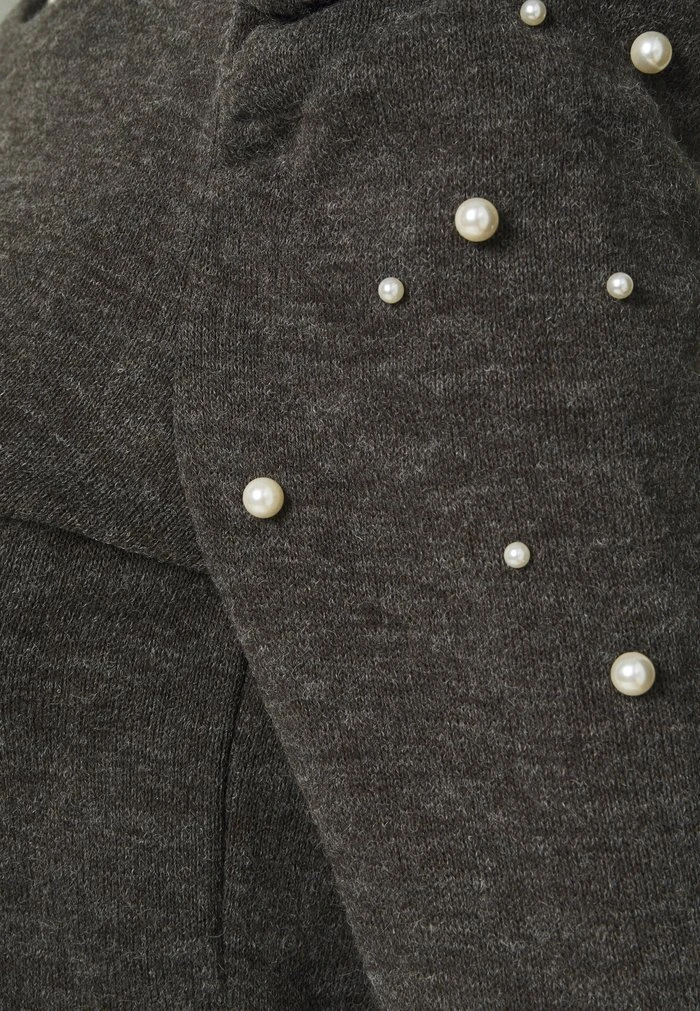 JDYMIE PEARL PUFF SLEEVE - Pullover - Dark Grey Melange 3 JDYMIE PEARL PUFF SLEEVE - Pullover - Dark Grey Melange – Image 3